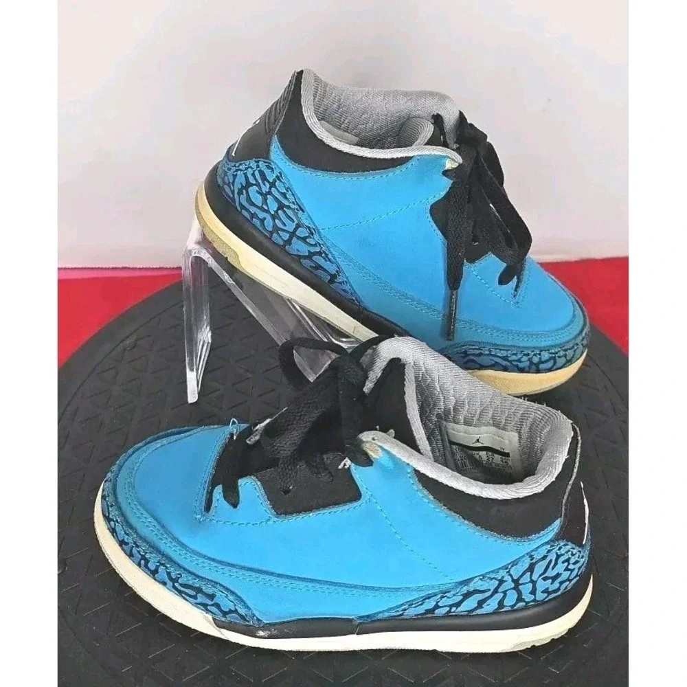 Air Jordan 3 Retro Powder Blue Toddler‎ Size 10C 2013 832033-408 Boys Girls